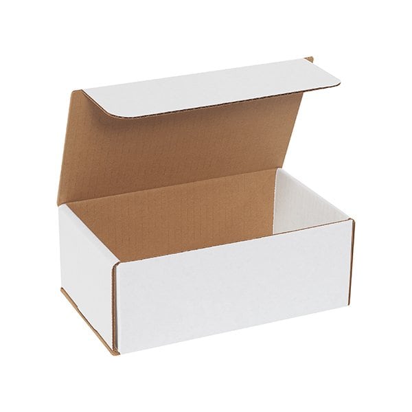 Bsc Preferred 8 x 5 x 3'' White Corrugated Mailers, 50PK BUY00028719 - main